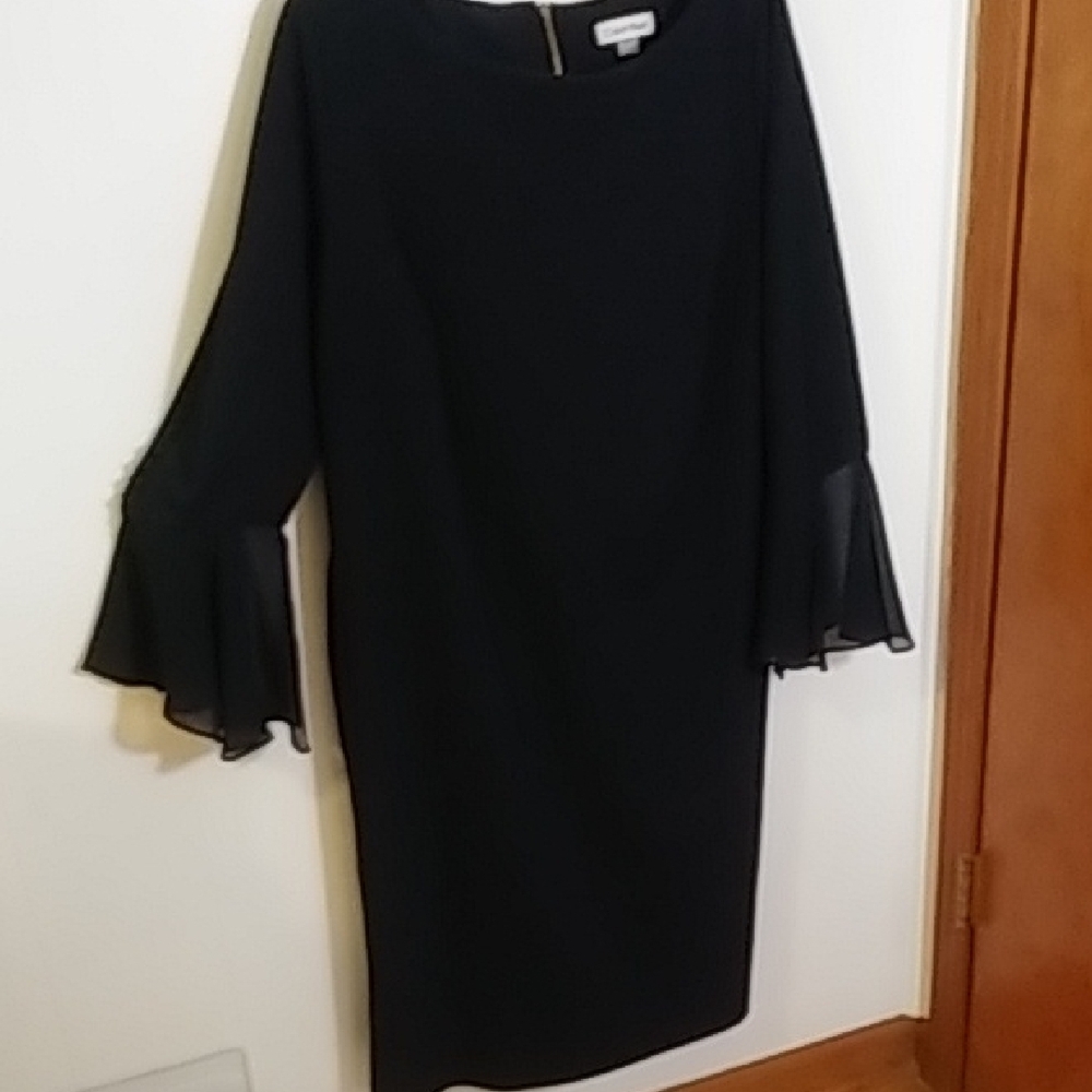 Calvin Klein Navy Long Sleeve Dress - Picture 3 of 12